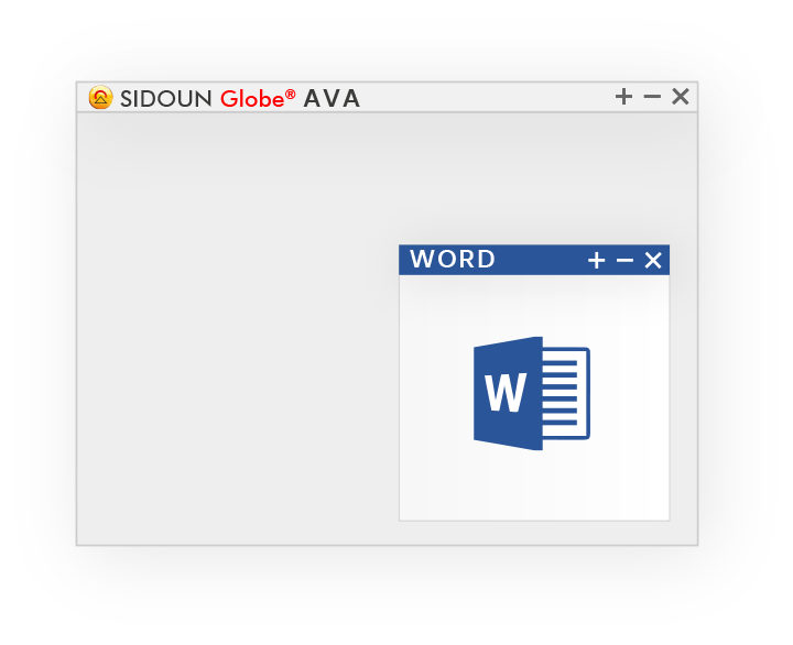 SIDOUN Globe Word-Integration